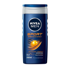 NIVEA MEN Sport 3v1 sprchový gel 250 ml