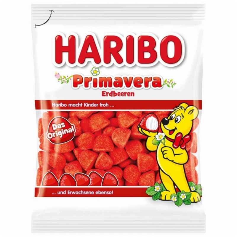 Haribo Primavera bonbóny s jahodovou príchuťou 175g