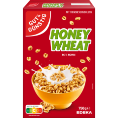 Foukané kukuřičné lupínky s medem Honey Wheat Gut und Gunstig 750 g