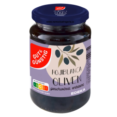 Olivy černé ve slaném nálevu Gut und Gunstig 340 g