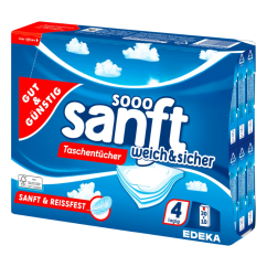 papierové vreckovky SANFT 4-vrstvové