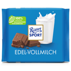 Ritter Sport čokoláda z ušlechtilého mléka 100 g