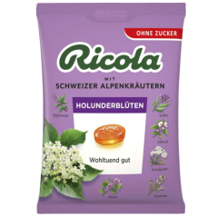 Ricola cukríky z bazy čiernej 75 g