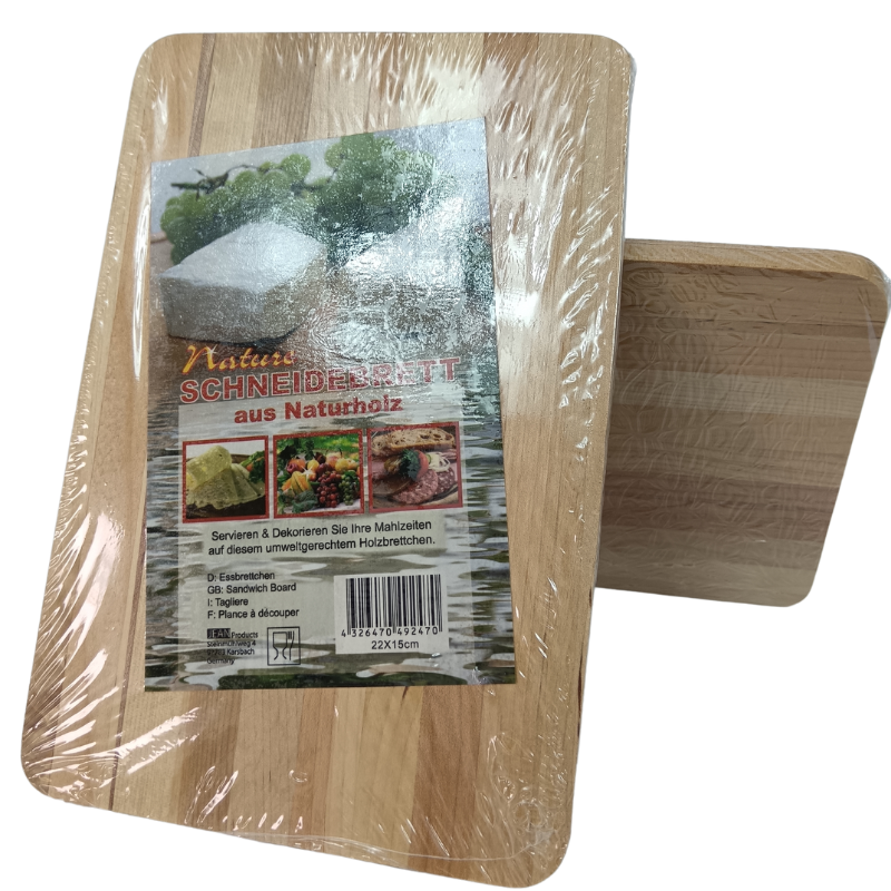 Servirovacia drevená doštička z prírodného dreva 22 x 15 cm