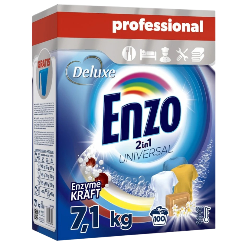Enzo prací prášek Deluxe Professional 2in1 Universal 100 dávek