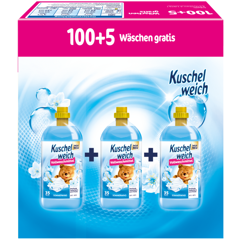 Kuschelweich prací gel Universal Sommerwind 105 dávek