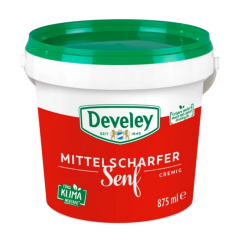 Plnotučná hořčice Develey 875 ml