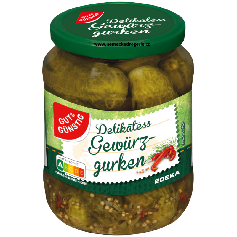 Nakladané uhorky Delikat Gut und Gunstig 670 g