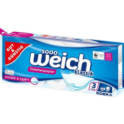 toaletní papír WEICH 10 rolí 3-vrstvý