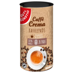 Caffe Crema kávové pody Gut und Gunstig  20 ks