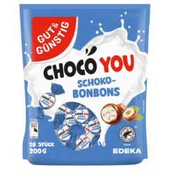 Čokoládové cukríky so mliečnu náplňou a orieškami Gut und Gunstig 200 g