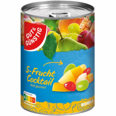 Ovocný koktejl z 5 druhů ovoce Gut und gunstig 410 g
