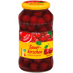 Kompotované višně odpeckované v lehce sladkém nálevu Gut & Günstig 680 g