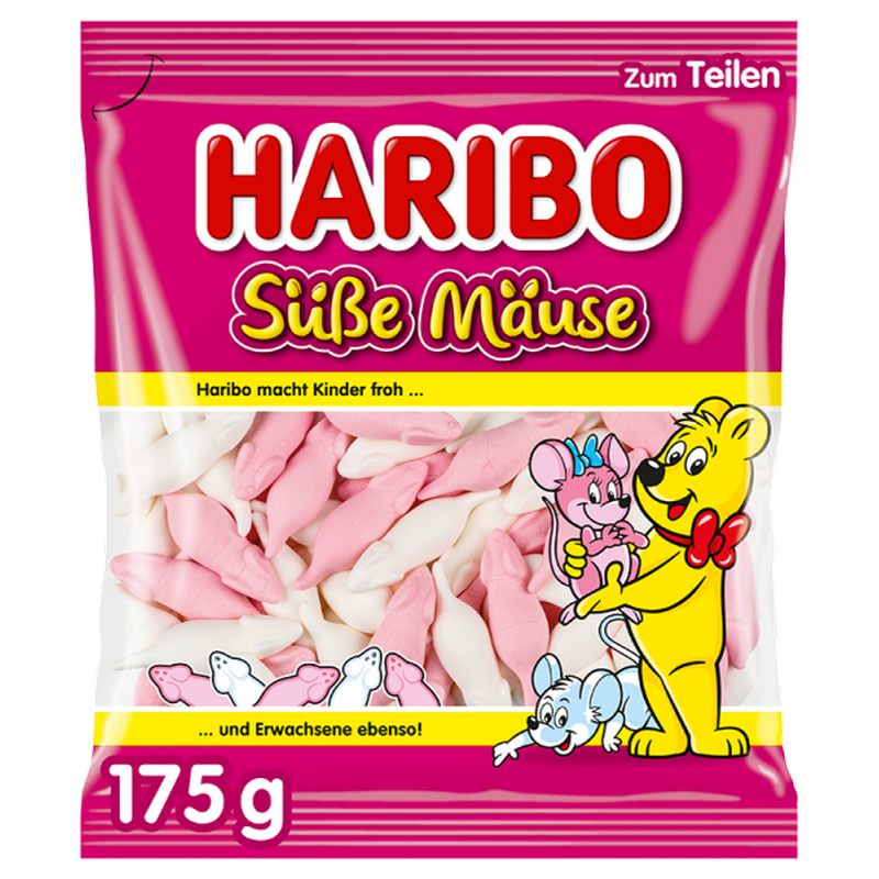 Haribo bonbony sladké myšky 175 g
