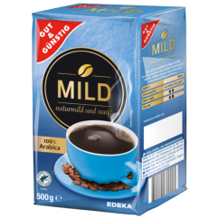 Mletá káva Gold s prírodnou chuťou Gut und Gunstig 100% Arabica 500 g