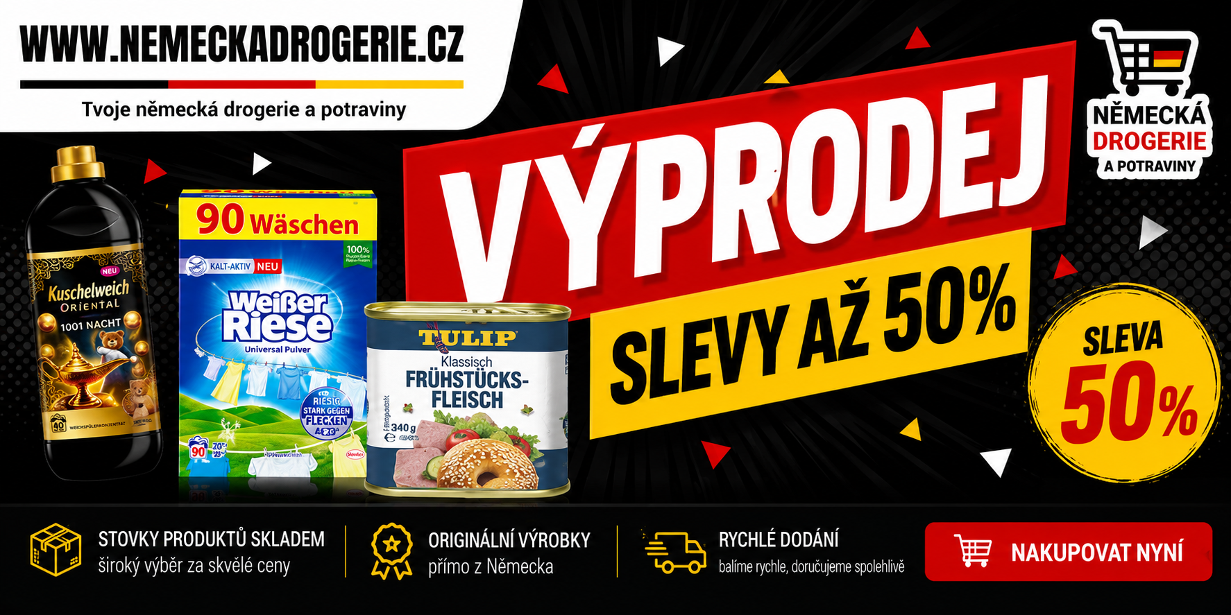 VÝPRODEJ - SLEVY AŽ 50%