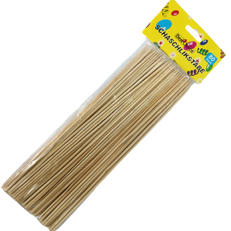 Dřevěné špejle 25 cm XXL balení