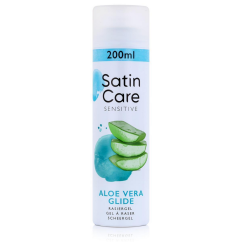 Gél na holenie Gillette Women Satin Care senstive s aloe vera 75 ml