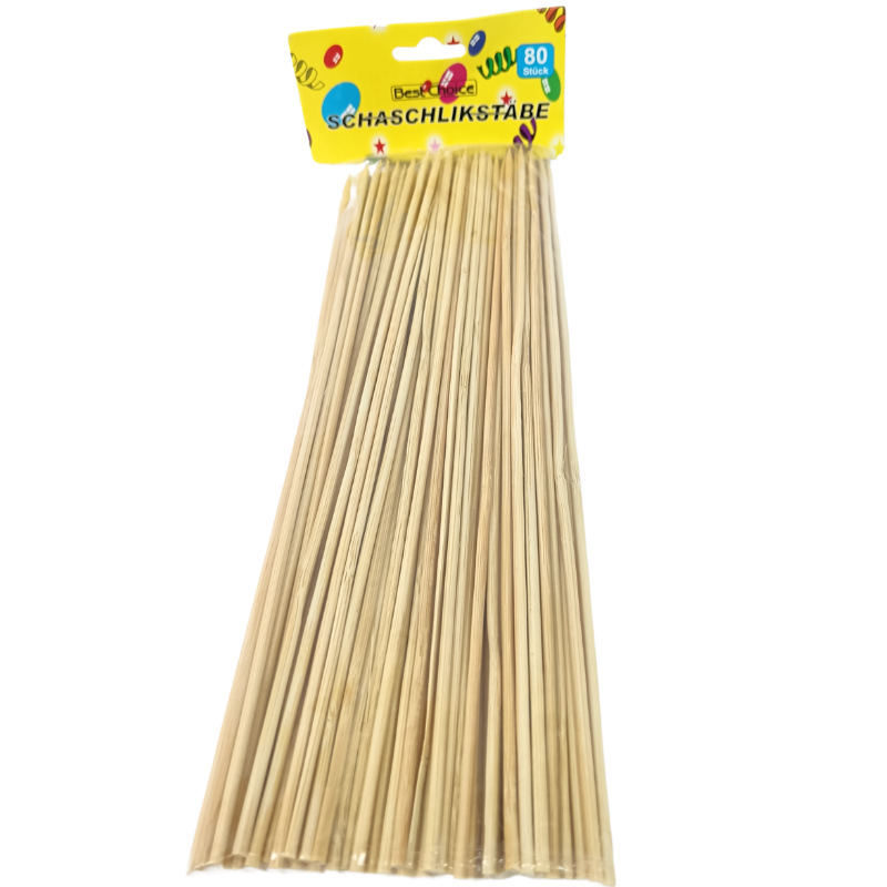 Dřevěné špejle 25 cm XXL balení