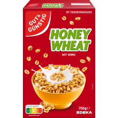 Foukané kukuřičné lupínky s medem Honey Wheat Gut und Gunstig 750 g